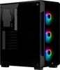 Corsair iCUE 220T in Schwarz mit RGB-Beleuchtung - Front Glass Edition