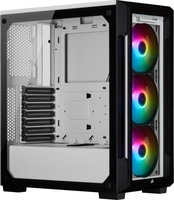 Corsair iCUE 220T in Weiß mit RGB-Beleuchtung - Front Glass Edition
