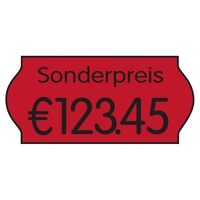 CreenLine Preisauszeichner-Etiketten 22, 0 x 12, 0 mm leuchtrot