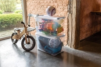 curver Aufbewahrungsboxen Box 3er Set 65L transp 65, 0 l - 60, 0 x 40, 0 x 38, 8 cm transparent