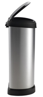curver Mülleimer DECOBIN Abfalleimer 40L sm 40, 0 l Silber