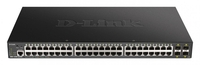 D-Link DGS 1250-52XMP Switch 48x 1000BASE-T-PoE-Port 4x 10-Gigabit-Port (SFP+) (DGS-1250-52XMP)