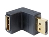 DeLOCK Adapter DisplayPort Stecker zu DisplayPort Buchse gewinkelt unten