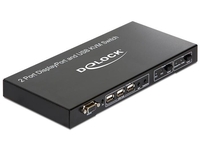DeLOCK DisplayPort KVM Switch 2 > 1 mit USB 2.0 und Audio