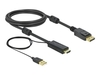 Delock HDMI zu DisplayPort Kabel 4K 30 Hz 2 m