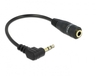 DeLOCK Kabel Audio Klinke 2, 5 mm Stecker gewinkelt 3, 5mm Buchse