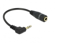 DeLOCK Kabel Audio Klinke 2, 5 mm Stecker gewinkelt 3, 5mm Buchse