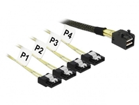 DeLOCK Kabel Mini SAS HD SFF-8643 zu SATA 7 0, 5m