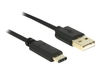 Delock Kabel USB 2.0 Typ-A Stecker > USB Type-C™ 2.0 Stecker 2, 0 m schwarz