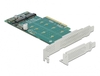 DeLOCK PCI Express x8 Card zu 2x intern NVMe M.2