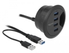 DeLOCK Tisch-Hub 4 Port USB 3.0