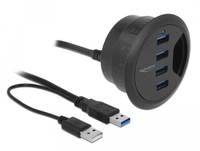 DeLOCK Tisch-Hub 4 Port USB 3.0