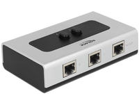 DeLOCK Umschalter RJ45 2 Port manuell bidirektional