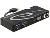 DeLOCK USB 3.0 Adapter zu HDMI / VGA + Gigabit LAN