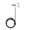 DICOTA Universal Security Cable Lock,  3 Exchangeable heads fits all slots,  combination