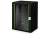 Digitus 16HE 19"-Wandgehäuse Unique Serie RAL 9005 schwarz