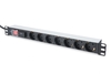 DIGITUS 1HE Aluminium Steckdosenleiste 7-fach