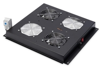 Digitus Dachlüftermodule für 19" Unique- und Dynamic Basic Schränke 2 Lüfter RAL9005 schwarz (DN-19 FAN-2-B-N)
