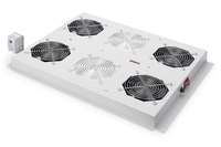 Digitus Dachlüftermodule für 19" Unique Schränke 4 Lüfter RAL7035 grau (DN-19 FAN-4-SRV)
