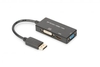DIGITUS DisplayPort-Konverterkabel - DisplayPort / HDMI / DVI-D / DB15 0, 2m