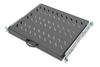 Digitus Fachboden 19"-Schränke ausziehbar ab 600mm Tiefe bis 25kg 1HE RAL9005 schwarz