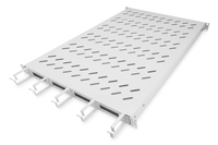 Digitus Fachboden 19"-Schränke festeinbau für 1.000mm Tiefe bis 120kg 1HE inkl. Kabelmanagement RAL7035 grau (DN-97684)
