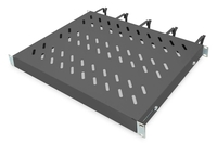 Digitus Fachboden 19"-Schränke festeinbau für 600mm Tiefe bis 120kg 1HE inkl. Kabelmanagement RAL9005 schwarz (DN-97681)