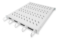 Digitus Fachboden 19"-Schränke festeinbau für 800mm Tiefe bis 120kg 1HE inkl. Kabelmanagement RAL7035 grau (DN-97682)