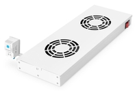Digitus Lüftermodule für 19"-Schränke 2 Lüfter RAL7035 grau (DN-19 FAN-2-HO)