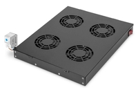 Digitus Lüftermodule für 19"-Schränke 4 Lüfter RAL9005 schwarz