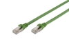 DIGITUS Patch-Kabel PUR RJ-45 (M) zu RJ-45 (M) 1m Kupfer S/FTP Cat 6a grün