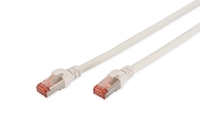 DIGITUS Patch-Kabel RJ-45 (M) zu RJ-45 (M) 0.25m Kupfer S/FTP Cat 6 weiß (DK-1644-0025/WH)