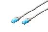 DIGITUS Patch-Kabel RJ-45 (M) zu RJ-45 (M) 0.5 m Kupfer U/UTP Cat 5e grau (DK-1511-005)