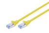 DIGITUS Patch-Kabel RJ-45 (M) zu RJ-45 (M) 0.5m CCA SF/UTP Cat 5e gelb (DK-1532-005/Y)