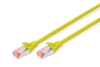 DIGITUS Patch-Kabel RJ-45 (M) zu RJ-45 (M) 0.5m Kupfer S/FTP Cat 6 gelb (DK-1644-005/Y)