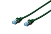 DIGITUS Patch-Kabel RJ-45 (M) zu RJ-45 (M) 10m Kupfer SF/UTP Cat 5e grün (DK-1531-100/G)