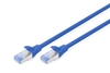 DIGITUS Patch-Kabel RJ-45 (M) zu RJ-45 (M) 1m CCA SF/UTP Cat 5e blau (DK-1532-010/B)