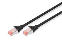 DIGITUS Patch-Kabel RJ-45 (M) zu RJ-45 (M) 1m Kupfer S/FTP Cat 6 schwarz (DK-1644-010/BL)