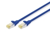 DIGITUS Patch-Kabel RJ-45 (M) zu RJ-45 (M) 1m Kupfer S/FTP Cat 6a blau (DK-1644-A-010/B)