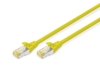 DIGITUS Patch-Kabel RJ-45 (M) zu RJ-45 (M) 1m Kupfer S/FTP Cat 6a gelb (DK-1644-A-010/Y)