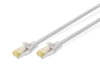 DIGITUS Patch-Kabel RJ-45 (M) zu RJ-45 (M) 1m Kupfer S/FTP Cat 6a grau (DK-1644-A-010)
