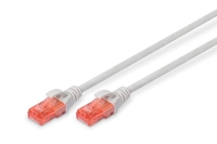 DIGITUS Patch-Kabel RJ-45 (M) zu RJ-45 (M) 2.5m Kupfer U/UTP Cat 6 grau (DK-1617-025)