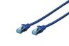 DIGITUS Patch-Kabel RJ-45 (M) zu RJ-45 (M) 3m Kupfer SF/UTP Cat 5e blau (DK-1531-030/B)