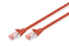 DIGITUS Patch-Kabel RJ-45 (M) zu RJ-45 (M) 7m Kupfer S/FTP Cat 6 rot (DK-1644-070/R)