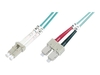 DIGITUS Professional - Patch-Kabel - LC Multi-Mode (M) bis SC multi-mode (M) - 1 m - Glasfaser - Duplex DK-2532-01-4
