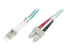 DIGITUS Professional - Patch-Kabel - LC Multi-Mode (M) bis SC multi-mode (M) - 5 m - Glasfaser - Duplex DK-2532-05-4