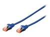 DIGITUS Professional - Patch-Kabel - RJ-45 (M) bis RJ-45 (M) 10m blau DK-1644-100-B-5