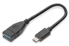 DIGITUS USB-Adapterkabel - USB Typ A / USB-C 0, 15cm