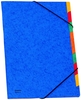 DONAU Ordnungsmappe Donau Ordnungsmappe 9-tlg,  bu DIN A4 9-Fach Blau