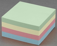 dots Haftnotizen dots Würfel Past.75x75 400Bl. farbsortiert